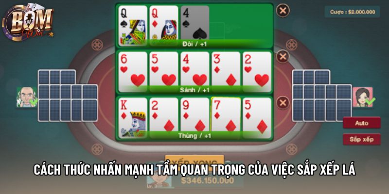 Cách thức nhấn mạnh tầm quan trọng của việc sắp xếp lá