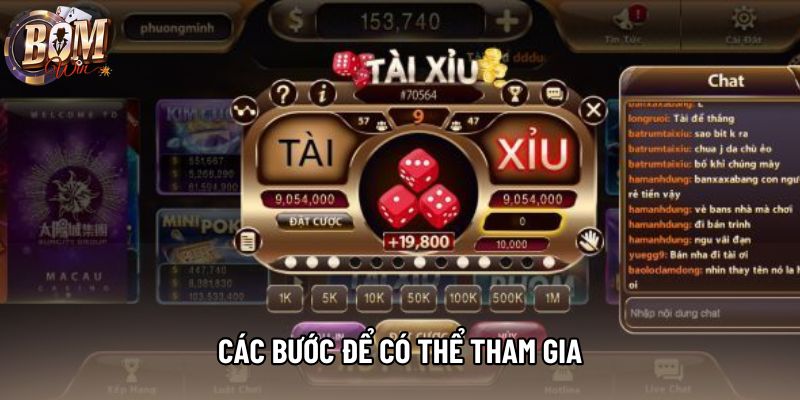 Các bước để có thể tham gia